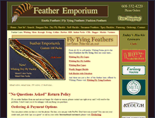 Tablet Screenshot of featheremporium.com